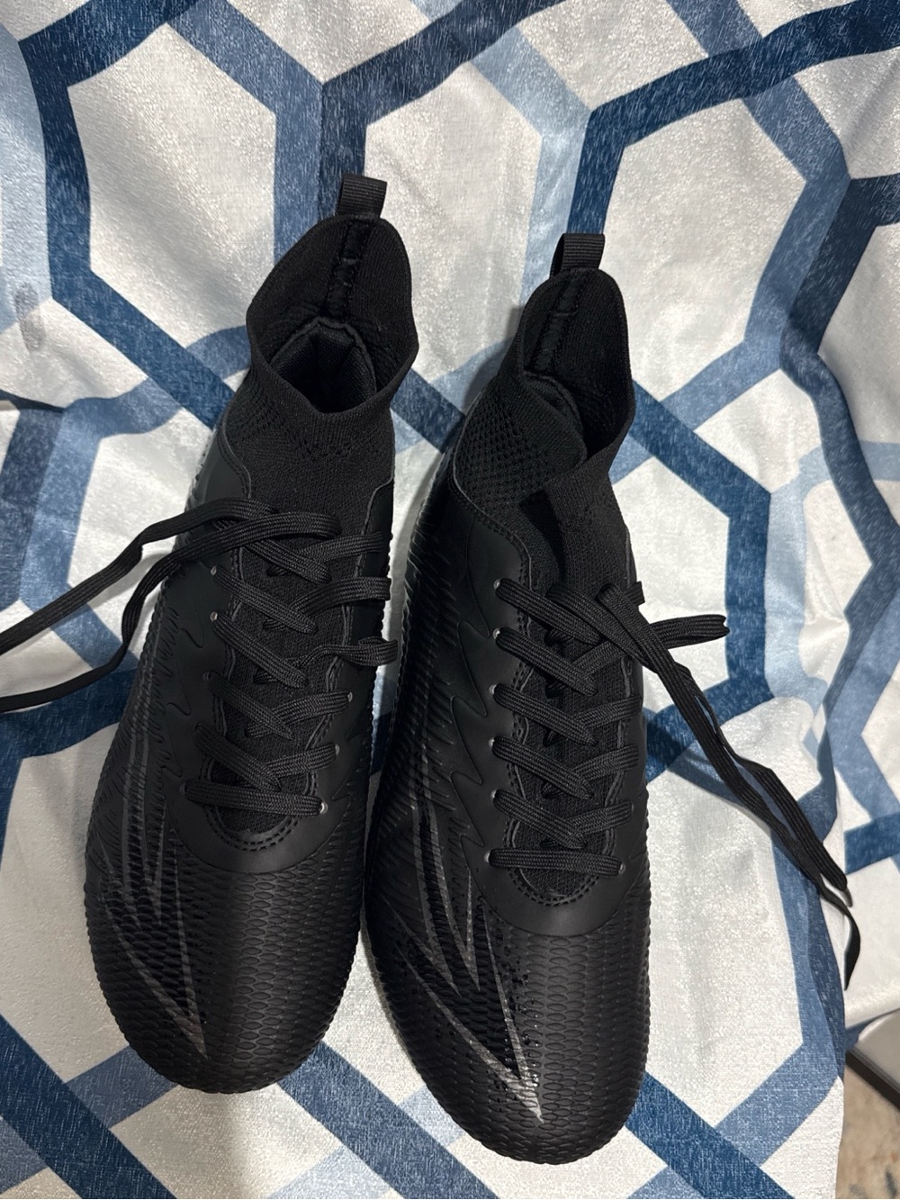 Men's Black High-Top Athletic Sneakers